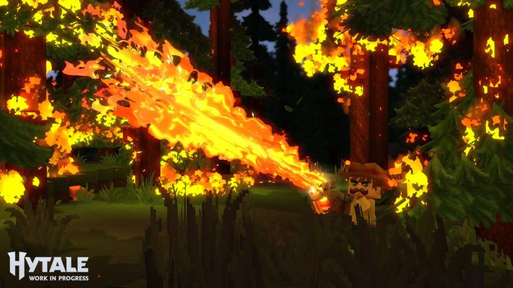 systeme de propagation du feu dans la nouvelle update de hytale